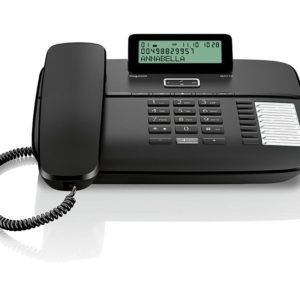 Gigaset DA710 Festnetztelefon mit Display und 10 Kurzwahltasten schwarz